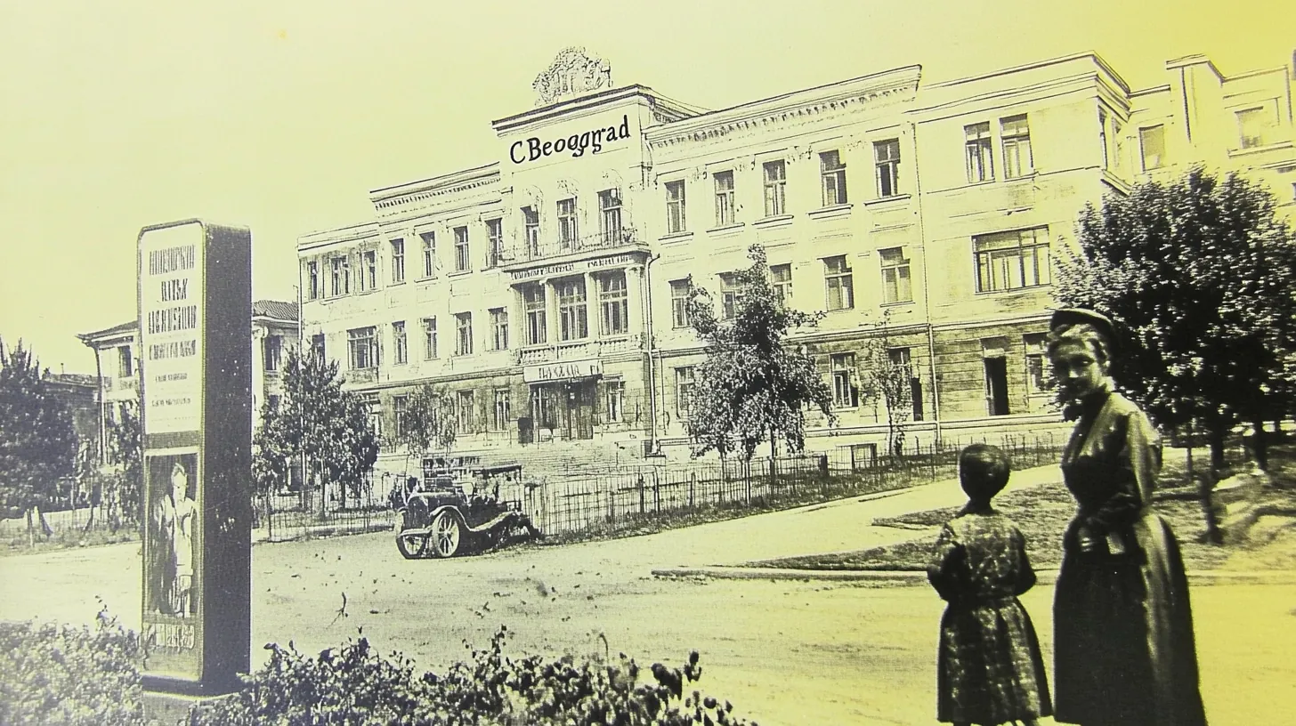 An_old_photo_of_the_building_which_is_located_in_belgrade_an, variant 2