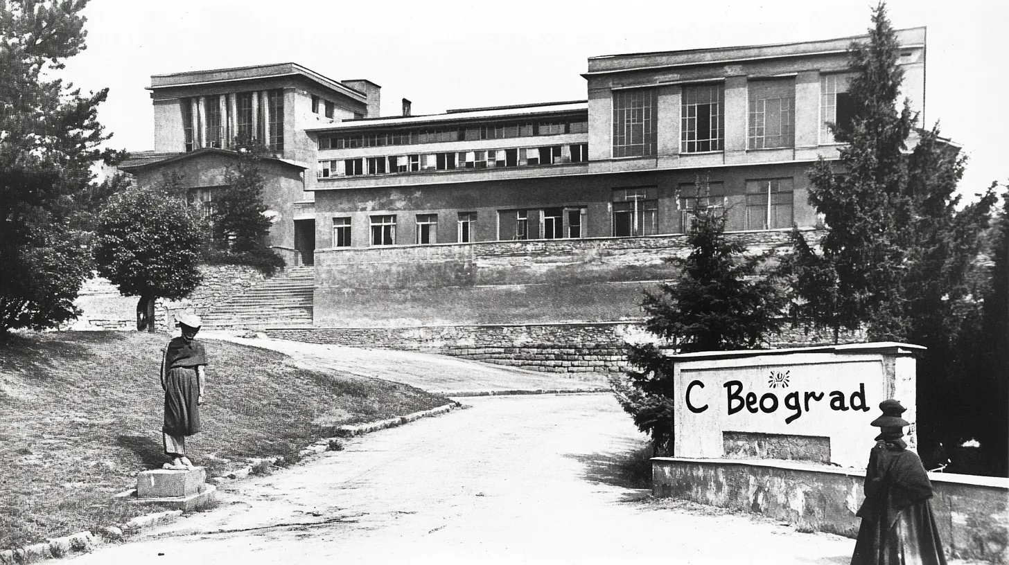 An_old_photo_of_the_building_which_is_located_in_Kars_and_ha, variant 2
