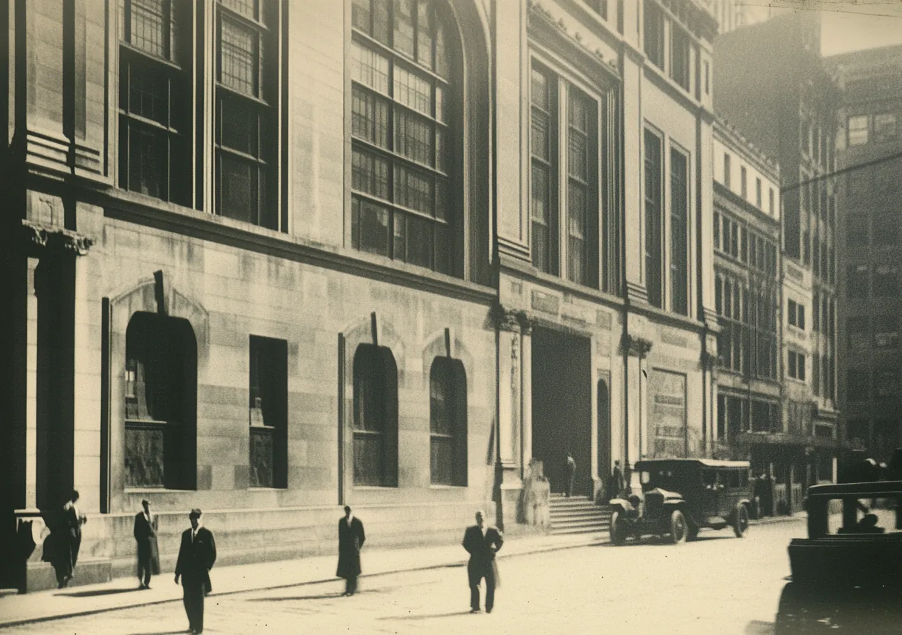 An_old_photograph_of_the_New_York_Vintage_college_building_i, variant 3