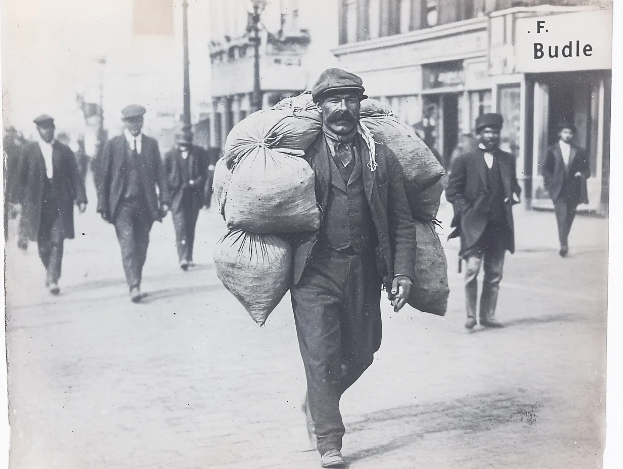 Vintage_photo_of_an_elegantly_dressed_man_with_his_head_cove, variant 1